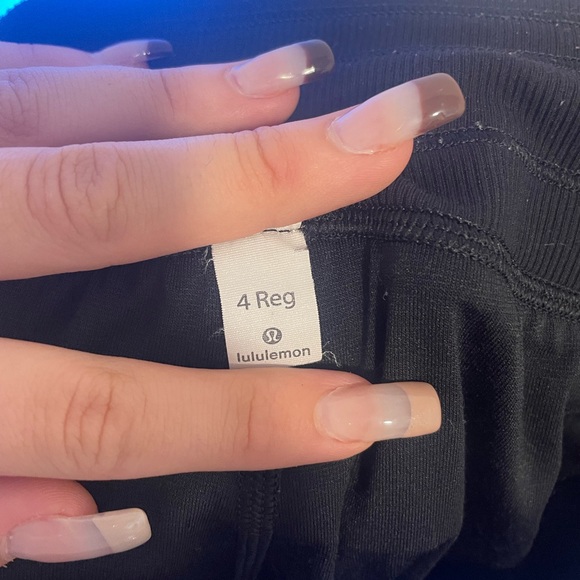 LULULEMON STUDIO PANT, black worn a couple times, too small for me. - Picture 3 of 4